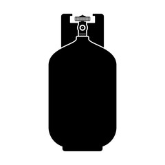 Gas bottle icon isolated on white background