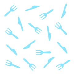 フォークとナイフの模様