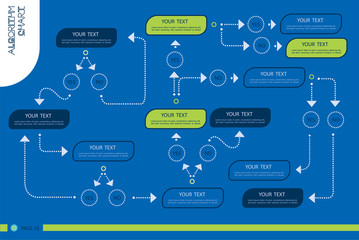 Set Infographic Business data visualization.Process chart,Algorithm flowchart of graph, diagram with steps, options or processes.Vector template for presentation,infographic Creative illustration.