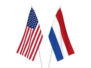 America and Netherlands flags