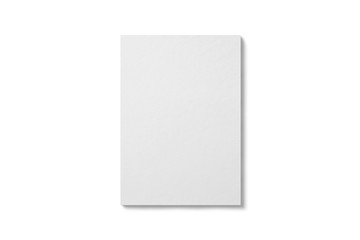 Empty A4 paper mockup  isolated on white background