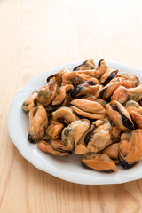 Tasty mussels without hood