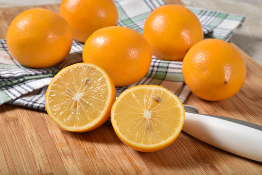 Fresh Meyer lemons