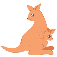 Cartoon kangaroo design