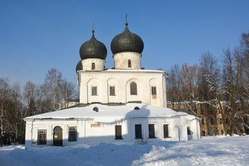 Fototapeta na wymiar Veliky Novgorod. Cathedral of the Nativity of the Blessed Virgin Mary . Antoniev Monastery