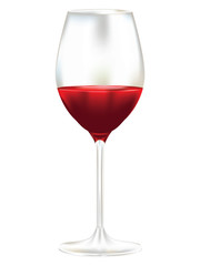 Glass of red wine