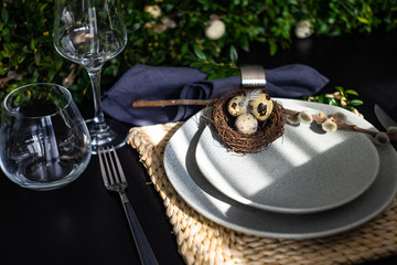 Easter table setting