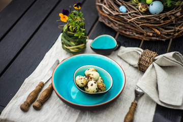 Easter table setting