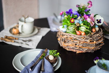 Easter table setting