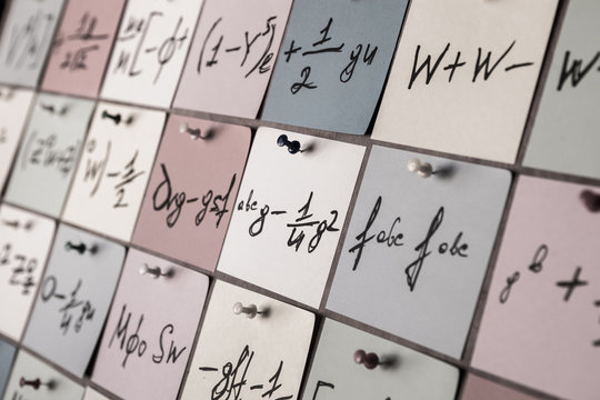 Mathematical equations and formulas on stickers - Powered by Adobe