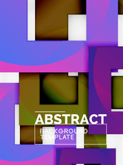 Background abstract squares, geometric minimal template