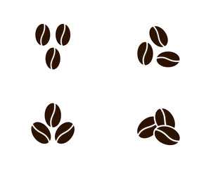 vector coffee beans template vector icon illustration design 