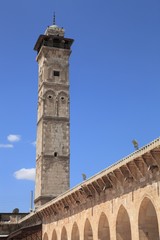 Fototapeta na wymiar Aleppo Umayyad Mosque in Aleppo, Syria