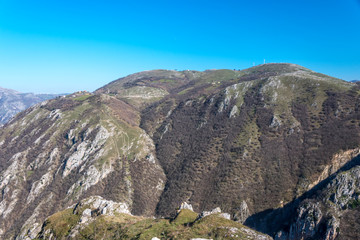Mountains of Southern Italy on a Sunny Hazy Day