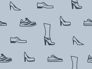 Vector Shoe seamless pattern.