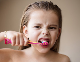 Making sure my pearly whites stay pearly.