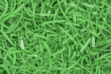 Background abstract CGI composition, messy strings virtual backdrop for design, graphic resource. 3D render.