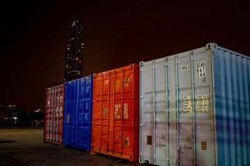 Transport containers, Bangkok, Thailand.