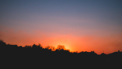 Obraz premium sunset in mountains