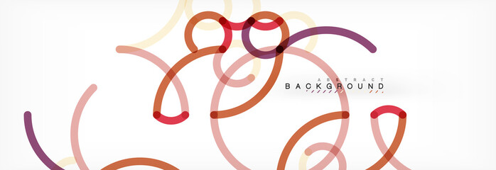 Abstract color lines on white. Modern colorful flow poster wave. Art design for your project