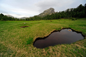 Teiche im Nationalpark Prokletije im Dreiländereck Montenegro-Kosovo-Albanien 