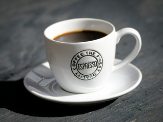 Espresso Coffee Cup on Table