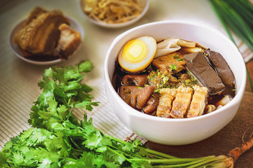 paste of rice flour  on beautiful background.