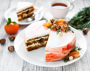 Sweet carrot cake