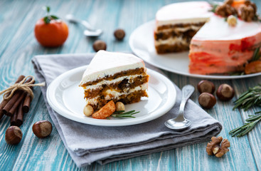 Sweet carrot cake