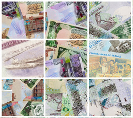 Arabian Banknotes background.