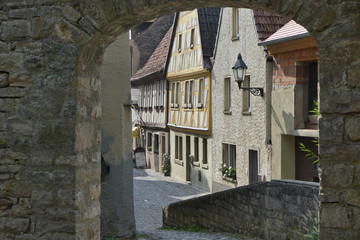 Fototapeta na wymiar romatische Altstadt von Dettelbach am Main