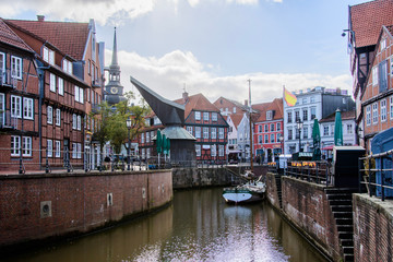 Fachwerkhäuser am alten Hansehafen, Stade