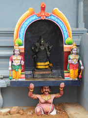 Statue of hindu goddess Kali, India, Tamil Nadu