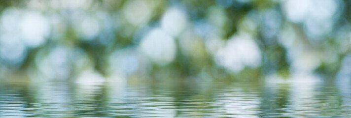 image of water on a blurred background