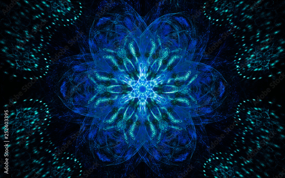 Fototapete digital generated image in the form of abstract geometric shapes of various shades and colors for us