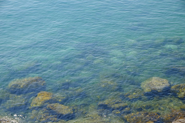 sea water with stone outdoor