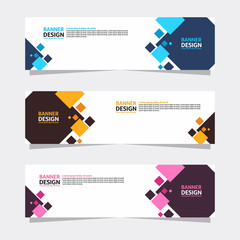 Abstract banner design. Colorful background Illustration vector