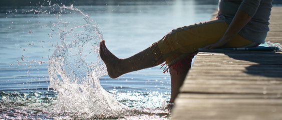 Erfrischung im See - Sommer