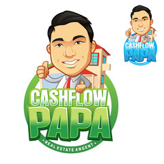 Cash Flow Mascot Logo