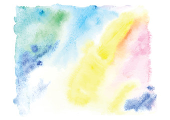 Abstract colorful watercolor background. Digital art pinting. illustration