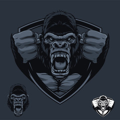 Gorilla Badge Logo