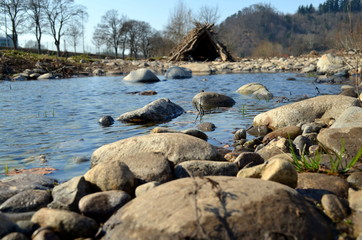 Ufer der Dreisam in Freiburg