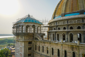 Vedic Planetarium under construction in Mayapur, India