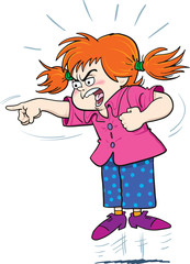 angry girl