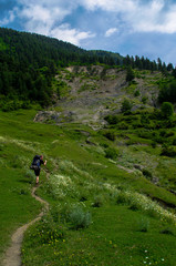 Hiking in the mountains of Georgia