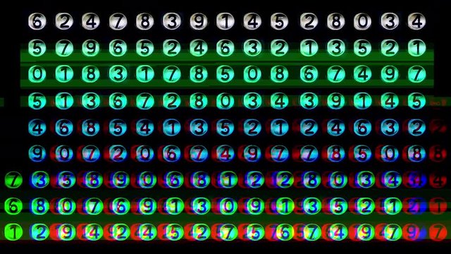 numbers code information clock counting