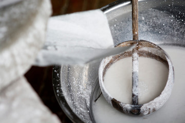 Making Rice Paper, next to Hoi An, Vietnam.