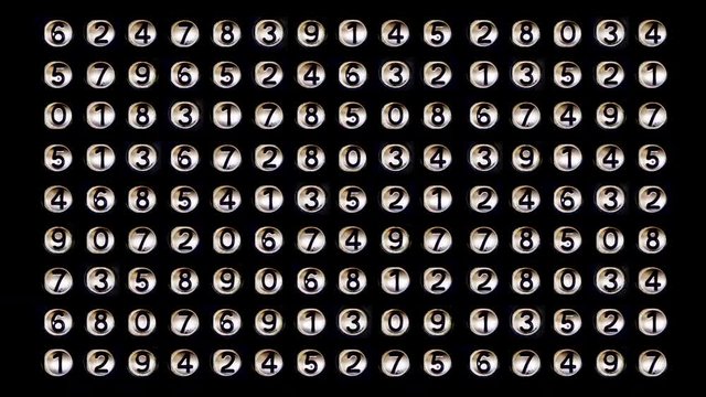 numbers code information clock counting