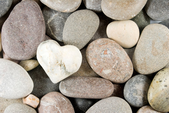 image of stones on the beach close up
