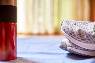 Running shoes and various accessories